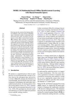 MORE-3S:Multimodal-based Offline Reinforcement Learning with Shared
  Semantic Spaces