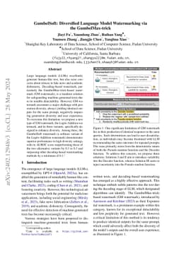 GumbelSoft: Diversified Language Model Watermarking via the
  GumbelMax-trick