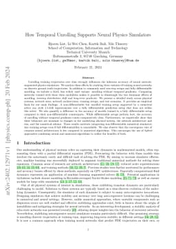 How Temporal Unrolling Supports Neural Physics Simulators