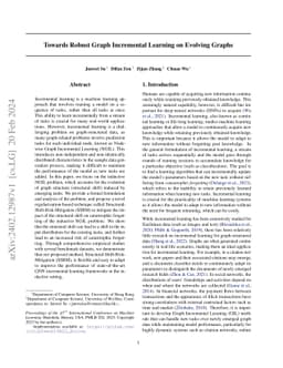 Towards Robust Graph Incremental Learning on Evolving Graphs