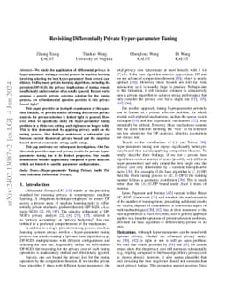 Revisiting Differentially Private Hyper-parameter Tuning