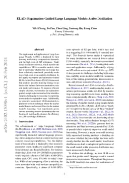 ELAD: Explanation-Guided Large Language Models Active Distillation