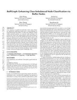 BuffGraph: Enhancing Class-Imbalanced Node Classification via Buffer
  Nodes