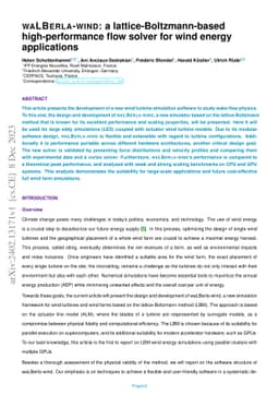 waLBerla-wind: a lattice-Boltzmann-based high-performance flow solver
  for wind energy applications