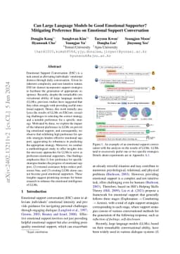 Can Large Language Models be Good Emotional Supporter? Mitigating
  Preference Bias on Emotional Support Conversation