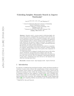 Unlocking Insights: Semantic Search in Jupyter Notebooks