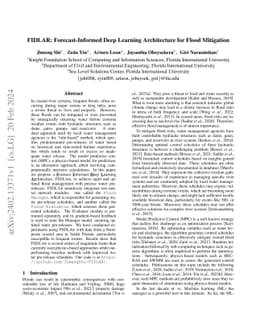 FIDLAR: Forecast-Informed Deep Learning Architecture for Flood Mitigation