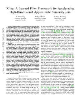 Xling: A Learned Filter Framework for Accelerating High-Dimensional
  Approximate Similarity Join