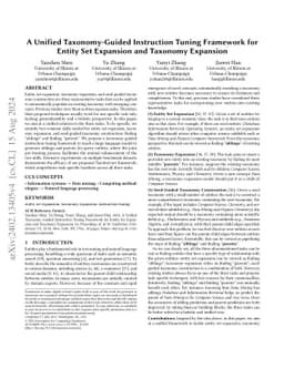 A Unified Taxonomy-Guided Instruction Tuning Framework for Entity Set
  Expansion and Taxonomy Expansion