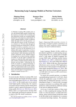 Harnessing Large Language Models as Post-hoc Correctors
