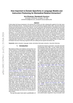 How Important is Domain Specificity in Language Models and Instruction
  Finetuning for Biomedical Relation Extraction?