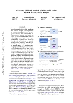 GradSafe: Detecting Jailbreak Prompts for LLMs via Safety-Critical
  Gradient Analysis