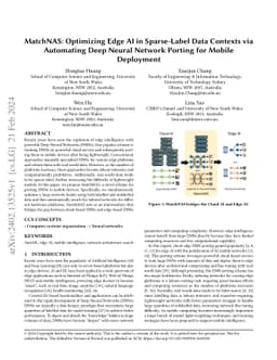MatchNAS: Optimizing Edge AI in Sparse-Label Data Contexts via
  Automating Deep Neural Network Porting for Mobile Deployment