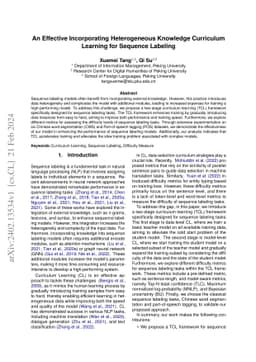 An Effective Incorporating Heterogeneous Knowledge Curriculum Learning
  for Sequence Labeling