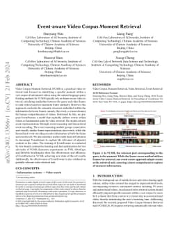 Event-aware Video Corpus Moment Retrieval