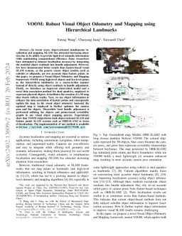 VOOM: Robust Visual Object Odometry and Mapping using Hierarchical
  Landmarks