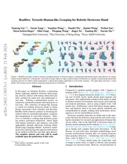RealDex: Towards Human-like Grasping for Robotic Dexterous Hand