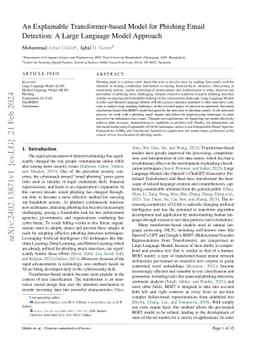 An Explainable Transformer-based Model for Phishing Email Detection: A
  Large Language Model Approach