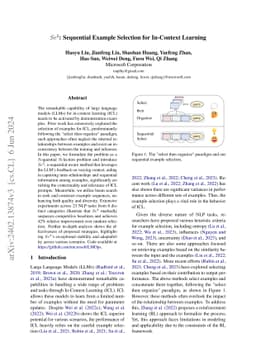 $Se^2$: Sequential Example Selection for In-Context Learning
