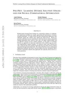 PolyNet: Learning Diverse Solution Strategies for Neural Combinatorial
  Optimization