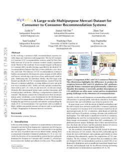 MerRec: A Large-scale Multipurpose Mercari Dataset for
  Consumer-to-Consumer Recommendation Systems