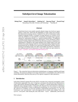 Subobject-level Image Tokenization