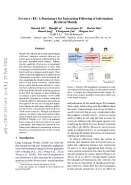 INSTRUCTIR: A Benchmark for Instruction Following of Information
  Retrieval Models