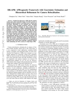 HR-APR: APR-agnostic Framework with Uncertainty Estimation and
  Hierarchical Refinement for Camera Relocalisation