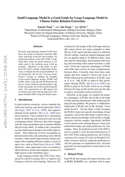 Small Language Model Is a Good Guide for Large Language Model in Chinese
  Entity Relation Extraction
