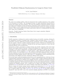 Parallelized Midpoint Randomization for Langevin Monte Carlo