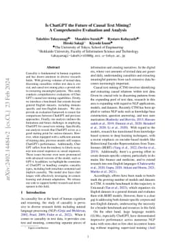 Is ChatGPT the Future of Causal Text Mining? A Comprehensive Evaluation
  and Analysis