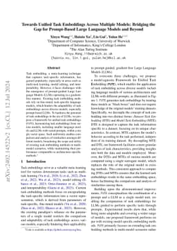 Towards Unified Task Embeddings Across Multiple Models: Bridging the Gap
  for Prompt-Based Large Language Models and Beyond