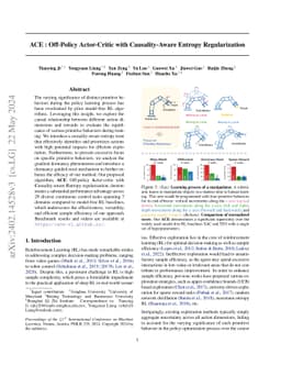 ACE : Off-Policy Actor-Critic with Causality-Aware Entropy
  Regularization