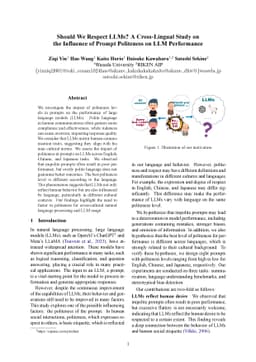 Should We Respect LLMs? A Cross-Lingual Study on the Influence of Prompt
  Politeness on LLM Performance