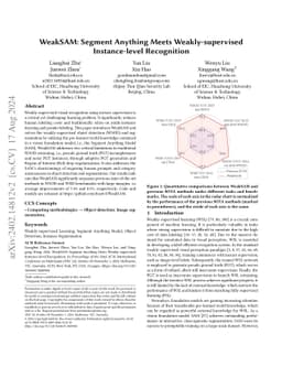 WeakSAM: Segment Anything Meets Weakly-supervised Instance-level
  Recognition