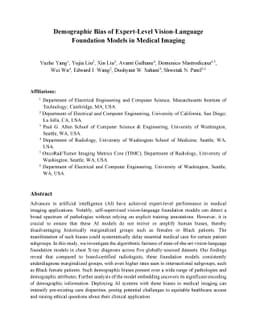 Demographic Bias of Expert-Level Vision-Language Foundation Models in
  Medical Imaging