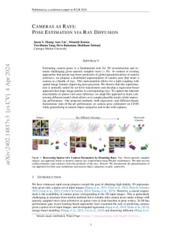 Cameras as Rays: Pose Estimation via Ray Diffusion