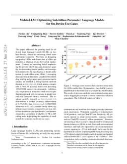 MobileLLM: Optimizing Sub-billion Parameter Language Models for
  On-Device Use Cases