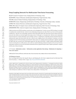 Deep Coupling Network For Multivariate Time Series Forecasting