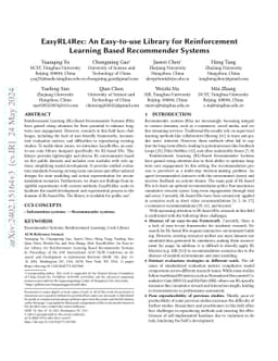 EasyRL4Rec: An Easy-to-use Library for Reinforcement Learning Based
  Recommender Systems