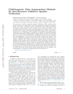 ChildAugment: Data Augmentation Methods for Zero-Resource Children's
  Speaker Verification