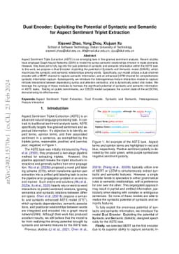 Dual Encoder: Exploiting the Potential of Syntactic and Semantic for
  Aspect Sentiment Triplet Extraction