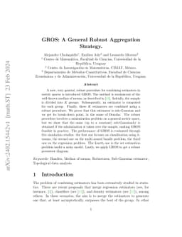 GROS: A General Robust Aggregation Strategy