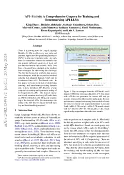 API-BLEND: A Comprehensive Corpora for Training and Benchmarking API
  LLMs