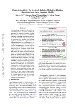 Chain-of-Specificity: An Iteratively Refining Method for Eliciting
  Knowledge from Large Language Models