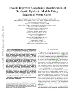 Towards Improved Uncertainty Quantification of Stochastic Epidemic
  Models Using Sequential Monte Carlo