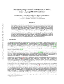 PRP: Propagating Universal Perturbations to Attack Large Language Model
  Guard-Rails