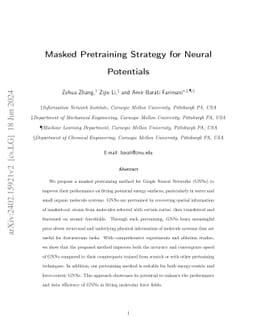 Pretraining Strategy for Neural Potentials