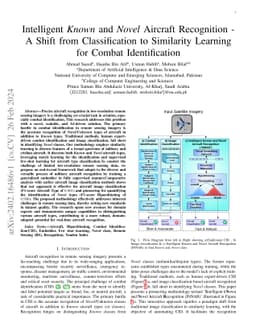 Intelligent Known and Novel Aircraft Recognition -- A Shift from
  Classification to Similarity Learning for Combat Identification