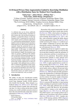 LLM-based Privacy Data Augmentation Guided by Knowledge Distillation
  with a Distribution Tutor for Medical Text Classification